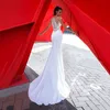SODIGNE BOHEMISKA SMERAIRAGE Bröllopsklänning Satin Cap Sleeve Lace Bride Dresses With Buttons Vestido de Noiva Wedding Clown