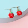 Boucles d'oreilles pendantes en alliage de fruits Cool pour femmes, bijoux amusants en forme de plante mignonne