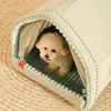 kennels hondenbed Cosy Cave Wasbaar Kat Tent Huis met Zacht Kussen Warm Grappig voor Kleine Middelgrote Baby Huisdier Accessoires Bedden en Meubilair 231109