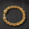 Designer Jewelry Custom Hip Hop Moissanite Jewellery Classical Bracelet 925 Sterling Silver Rope Chains for Men Women