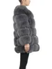 Женское зимнее пальто из искусственного меха QIUCHEN PJ8100, женское зимнее пальто из натурального меха с длинными рукавами и съемными рукавами на пуговицах, полный мех 231110