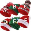 6 piece / Set Christmas Knitted Hat European and American outdoor warm knitted hat