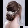 Haar sieraden sier kleur kristal parel bruids hoofdband tiara wijnstok kopstuk decoratieve vrouwen accessoires sqril drop levering dhnrj