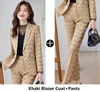 Kvinnors tvåbitar byxor Autumn Winter Formal Professional Business Suits For Women ol Styles Work Wear Blazers Pantsuits Trousers Set