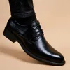 Chaussures habillées en cuir verni pour hommes, bout carré, haut de gamme, formel, respirant, confortable, Oxfords