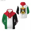 Felpe con cappuccio da uomo Felpe 3D Felpa con cappuccio casual Palestina Bandiera Emblema Palestinese Poliestere Unisex Uomo Donna Felpa in pile Harajuku Pullover Felpe con cappuccio Q231110