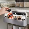 Storage Holders Racks Kitchen spice rack selfadhesive wall mounted shelf storage for condiment bottles organizer kitchen 230410