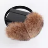 Ear Muffs Russian Women Winter 100% Real Rabbit Päl Earmuffs Winter Girls Plysch Rabbit Päl Ear Muffs Thermal Lady Warm Rabbit Päl Earmuff 231109