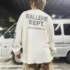 G Dセータークルーネック長袖Tシャツレターワッフルボトムルーズティー