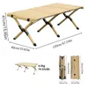 Camp Furniture Portable Outdoor Camping Folding Tables Aluminum Alloy Egg Roll Table Picnic Equipment