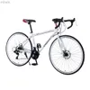 Fietspedalen 21 Speed ​​Bicycle Dual Disc Brake Bike Aluminium Aluminium Aluminium Garned Pedaal Rigide frame Variabele snelheid Pushbike M230410