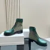 Balmais Classic高品質の最新2024 The Autumn/Winter Large B-Button Printed Martin Boots Cowhide Womens Boots 3cmの高さ