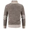 Pulls pour hommes Pull à col roulé Veste Automne Hiver Manteau en peluche Cardigan à fermeture éclair Homme Tricots décontractés Vêtements masculins