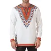 القمصان للرجال e-baihui odeneho القمصان القطن الأبيض المصقول للرجال مع Dashiki African Clothing Mal