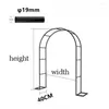 Party Decoration Height 2.2m Wide 1.2/1.4/1.8m Outdoor Metal Wedding Arch Home Garden Christmas Backdrop Stand Climbing Vines Plants Arches