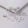 Cluster Rings Vintage Silver Color Spider Joint Ring Sets Classical Snake Hand Geoemtry Alloy Metal Party Jewelry Anilo 15pcs/sets