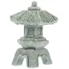 Garden Decorations Japanese Tower Light Decoration Miniature Pagoda Model Pavilion Scene Ornaments Stone House Accessory Bonsai Adorn