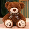 35-80 cm hoogwaardige klassieke teddybeer pluche speelgoed schattige vlinderdas beer plushie kussen gevulde zachte poppen voor kinderen meisje minnaar cadeaus