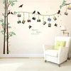 Wall Stickers ZOOYOO 205 * 290cm/81 * 114in Large Po Tree Wall Sticker Home Decoration Living Room Bedroom 3D Decal DIY Home Decoration 230410