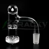 BERACKY Full Weld Diamond/Facettered Bottom Beveled Edge Banger med 22mm Opal Terp Slurpers Nails With Quartz Pearls Set for Glass Water Bongs Dab Rigs Pipes