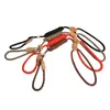 犬の襟のリーシュ犬のリーシュスリップロープリードリーシュヘビーデューティー編組ロープ調整可能ループカラートレーニングリーシュミディアムラージドッグ231110