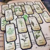 Gift Wrap ZFPARTY Vintage Plants Label Paper Stickers For Scrapbooking Happy Planner/Card Making/Journaling Project