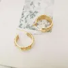 Heißer Verkauf Echt Solide Mode Design Gelb Gold Creolen Frauen Schmuck Großhandel