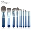 Pinceaux de maquillage XINYAN 11 pièces pinceaux de maquillage bleu ensemble fard à paupières poudre manche en bois correcteur cosmétiques sourcil beauté 231102