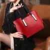 HBP Women 2 مجموعة حقائب اليد PU الأزياء حقيبة اليد حقيبة الكتف الأسود خمر أنثى messengerbag كيس أهم 1077