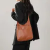 Omuz Çantaları Kadınlar İçin Tote Torbaları Büyük Kapasiteli Kova Çantaları Çantalar Kadınlar İçin Yumuşak Bagscatlin_fashion_bags