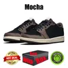 Med Box Jumpman Canary 1 1s Låga basketskor för män Kvinnor Oliv Black Phantom Reverse Mocha Unc Cement Mens Womens Trainers Sport Sneakers Shoe