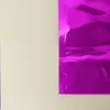 100pcs/działka fioletowa aluminiowa folia Zakładaowa pakowanie woreczka do opakowania zamek błyskawiczny