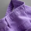 Jeans pour femmes haut de gamme spectacle amincissant et grand violet pour les femmes automne hiver rue large jambe denim pantalon dame 2023