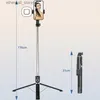 セルフィーモノポッドクールディア2023新しいBluetooth Wireless Selfie Stickポータブル折りたたみ折りたたみ折りたたみ式大きな三脚