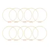 Decorative Plates 10 PCS 12 Inch Metal Floral Hoop Centerpieces For Table Wreath Ring With Place Card Holders Wedding