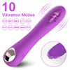 Vibratore potente del punto G a 10 velocità per le donne Dildo in silicone morbido Vibratore stimolatore del clitoride della vagina Giocattoli del sesso femminile per adulti