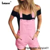 Jumpsuits voor dames rompers ropee sty mode jeans playsuits vrouwen staan ​​zakken denim romper skinny overalls 2021 spaghetti strap onesie bodysuits 4103