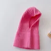 Berretti Cappelli Coreano Bambino Cappuccio Berretti Sciarpa Berretto invernale caldo lavorato a maglia Protezione per le orecchie Passamontagna Cappello Tinta unita Copricapo infantile Cofano 231109