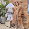 Luxury Coat Maxmaras 101801 Pure Wool Coat Max's Teddy Bear Teddy Coat Women's Mid Length Mara Delireba Same Cold And Warm Coat