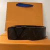 Stort spänne äkta läderbälte med boxdesigner män kvinnor högkvalitativa herr mode bälten bredd 38mm aaa778 fashionbelt006