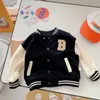 コート春の男の子の手紙野球ジャケットキッズコットン衣服