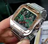 Ki Ny högkvalitativ modeklocka Classic Quartz Movement Watch Designer rostfritt stål armband Ny klockgåva