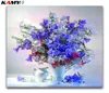 Plein carré diamant broderie point de croix fleurs bricolage 3D diamant peinture vase complet rond mosaïque petit lily4436912