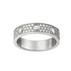 結婚指輪金属ネジ婚約指輪男性のためのクールなラインストーン高級ジュエリーファッショントレンディなヒップホップマルチサイズデザイナーリング光沢のあるクリスタル ZB019 E23