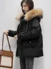 Dames down parkas down cotton jas dames winter dikke gevoerde jassen vrouwelijke oversized mode mode parkas dames casual losse warme overjas 231109