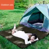 Elektrische deken 6 gebieden verwarmingspad USB winter verwarmde mat buiten slapen thermische camping voetwarmer 180x150cm 231109