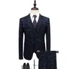 Mens Suits Blazers varış Sabah Takım Düğün Erkekler İçin Üç Peices Jacketpantsvest Gustin Siyah 231110