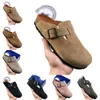 Slipare Sandal Designer Sneakers Sandaler Arizona Men Kvinnor Slides Black White Suede Leather Buckle Strap Platform Falt Slides Tasman tofflor