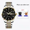 Other Watches POEDAGAR Men Watch Stainless Steel Top Quailty Luxury Push Button Hidden Clasp Waterproof Luminous Date Week Sport Wrist 231110