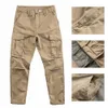 Spodnie męskie spodnie cargo spodni dla mężczyzn 2022 PANA MĘŻCZYZN SIŁO kolor poetów poetów w stylu wojskowym armia prosta swobodne spodnie technologiczne Z0410